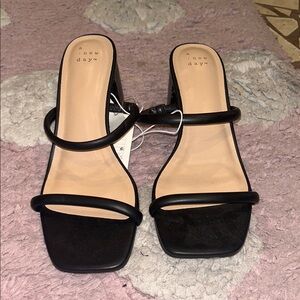 Black Sandal Heels